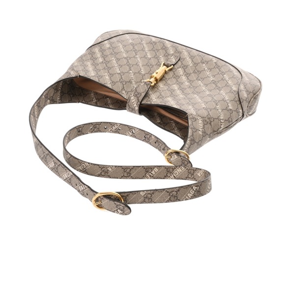 Gucci GG Supreme Jackie The Hacker Project Balenciaga Beige Shoulder Bag - Picture 3 of 9